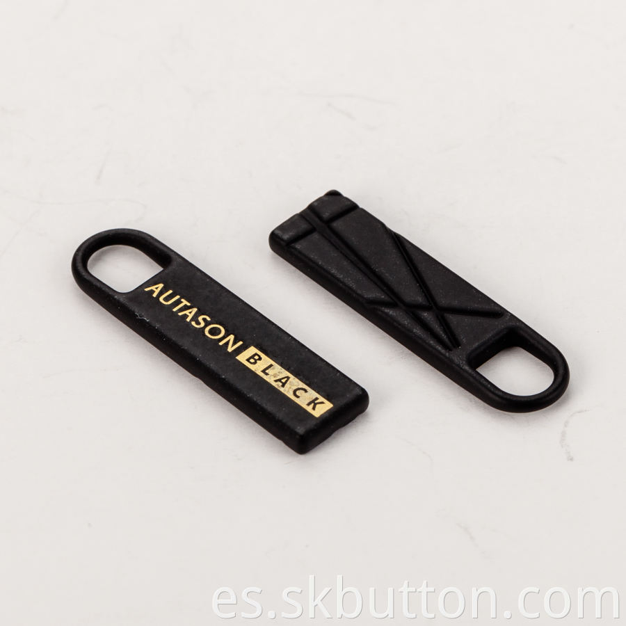 OEM y ODM Accesorios de hardware decorativos Logo Design Novelty Juntas de cremallera personalizadas